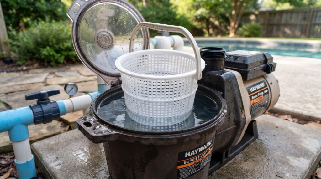 Is There Supposed to Be Water in a Pool Pump Basket
